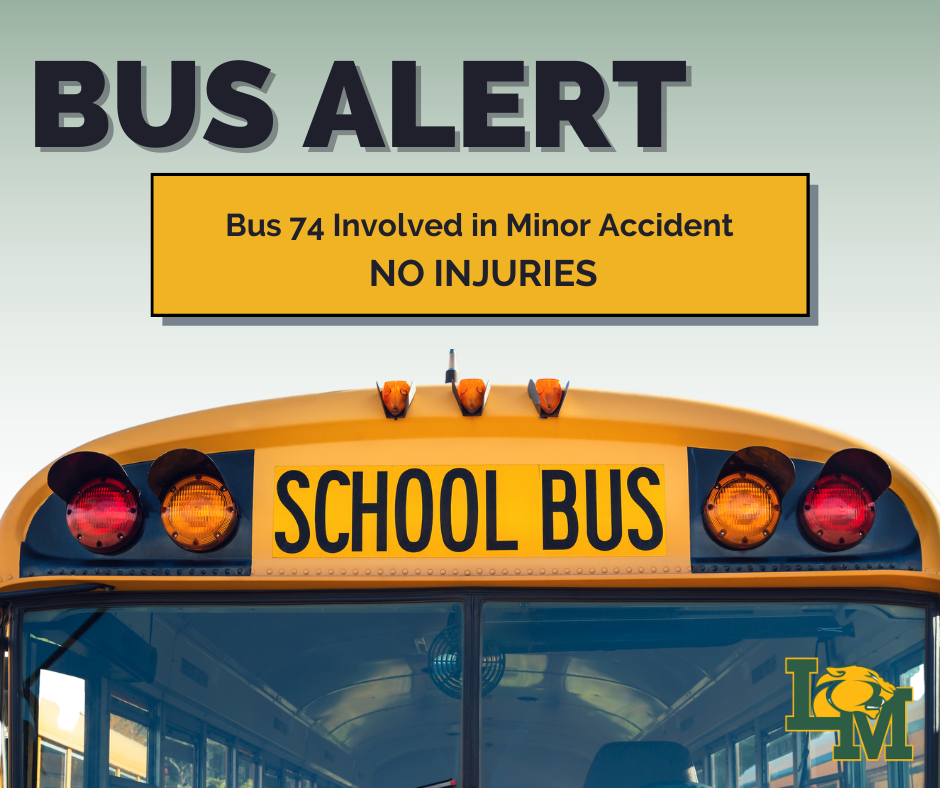 front of school bus - bus alert